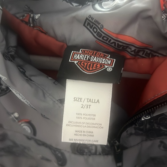 Worn once Harley Davidson Windbreaker - Picture 2 of 4
